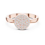 Gold Ring DDLR-584, Rose Gold, view 4