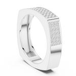 Gold Ring SBMR(36), White Gold, view 1