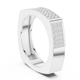 Gold Ring SBMR(36), White Gold, view 1