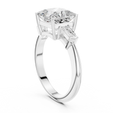 Gold Jewelry L35-67, Princess center stone, White Gold, view 1