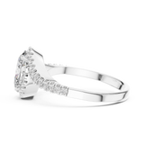 Gold Ring 00001L (48), White Gold, view 3