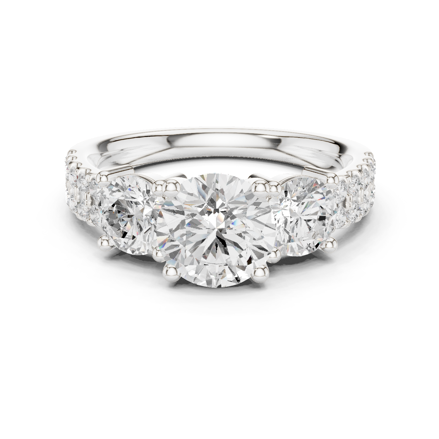 Gold Ring DDLR-715, White Gold