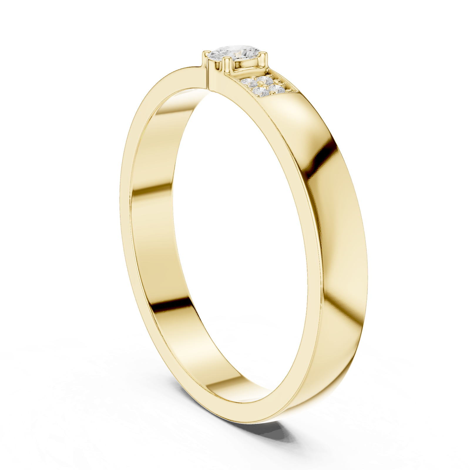 Gold Ring DDLR-452, Yellow Gold, view 1