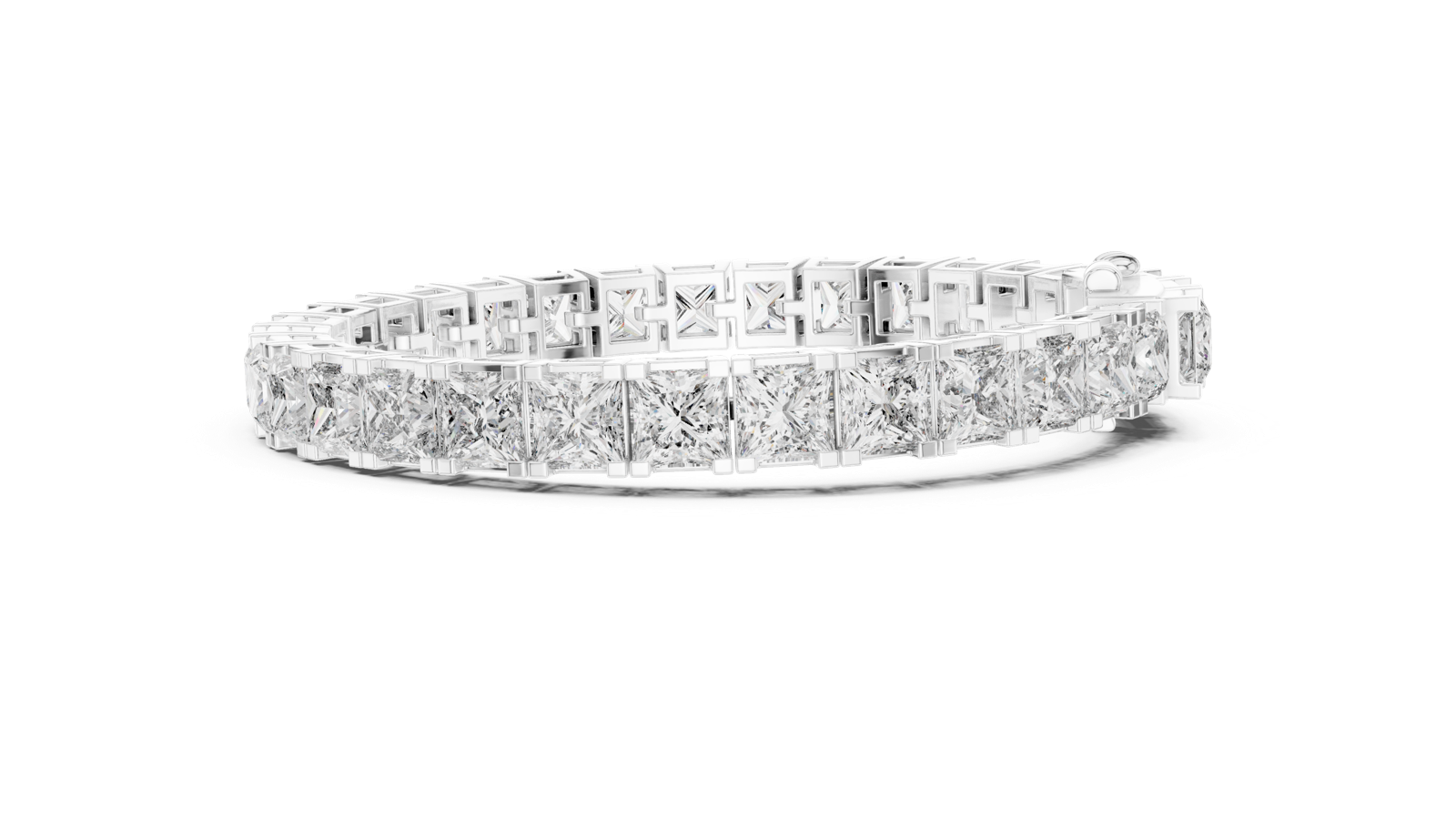 Gold Bracelet GLBR-0031, White Gold, view 3