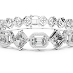 14K Solid Gold Lab Diamond Bracelet, White Gold