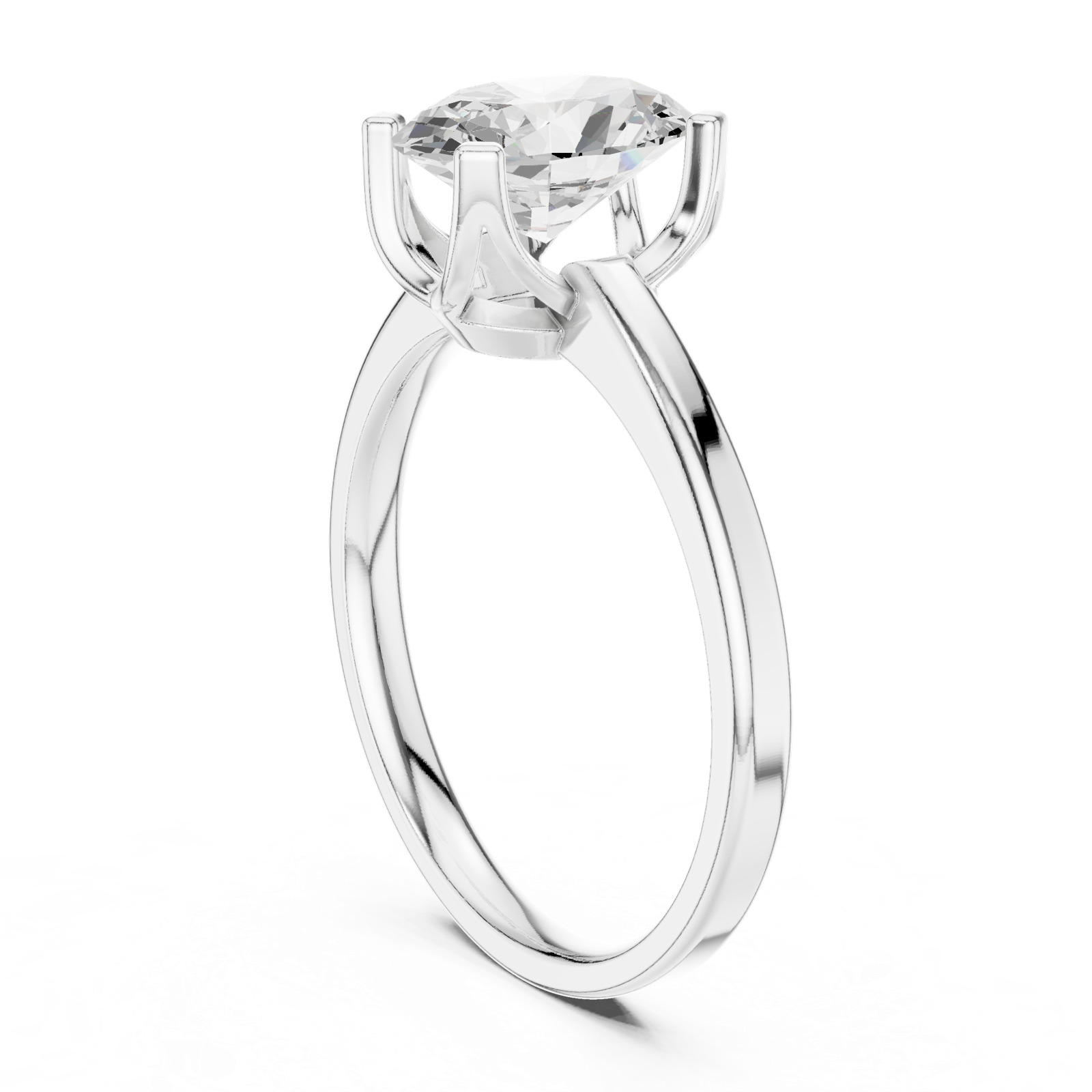 Gold Ring DDLR-446, White Gold