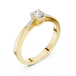 Gold Ring DDLR-838, Yellow Gold, view 2