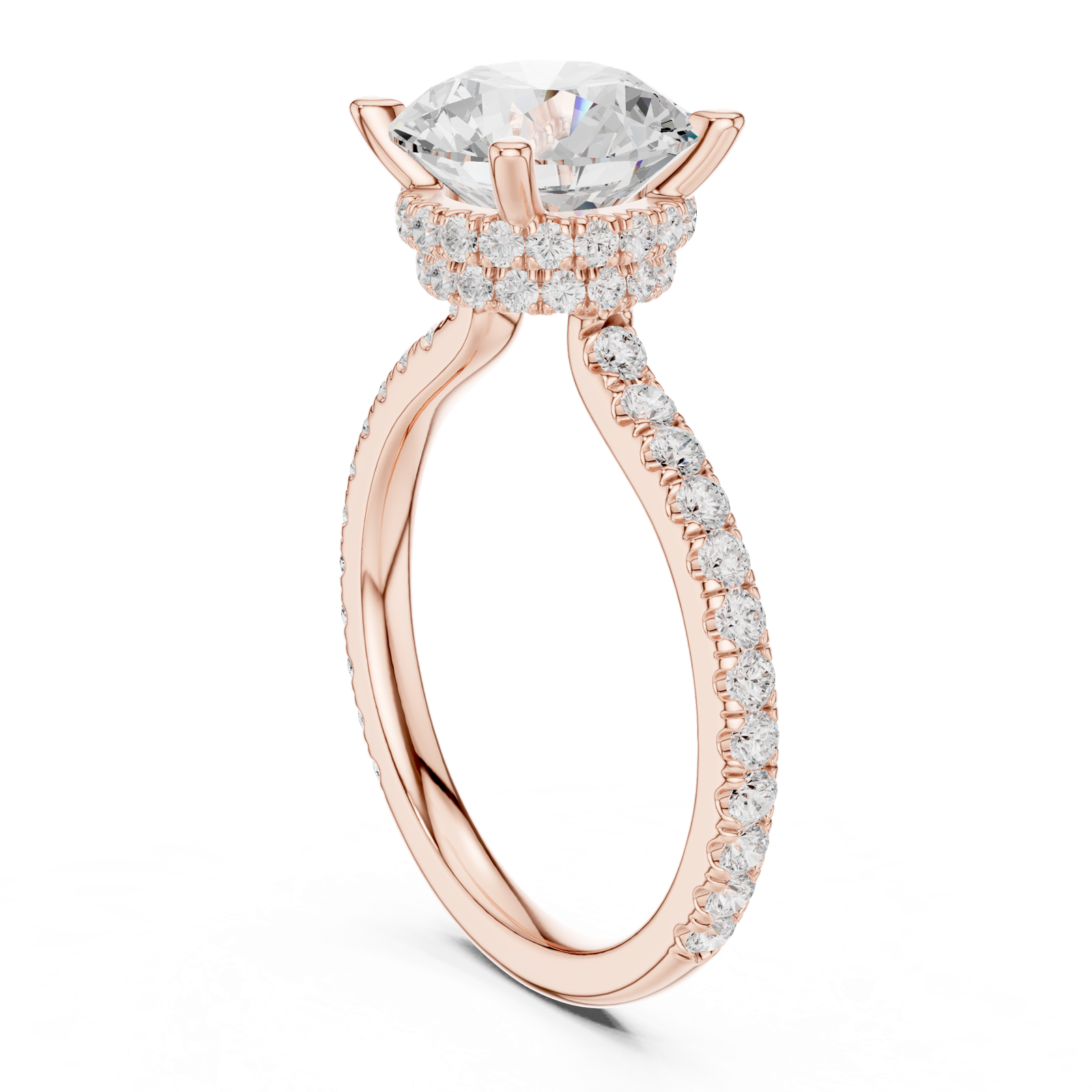 Gold Ring DDLR-1020, Rose Gold