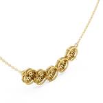 Gold Necklace ALJPD-498, Yellow Gold, view 2