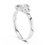 Gold Ring 00001L (18), White Gold, view 1