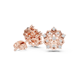 Gold Earrings AGDER-299-RPT, Rose Gold, view 1