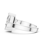 Gold Pendant 9-10051, White Gold, view 3