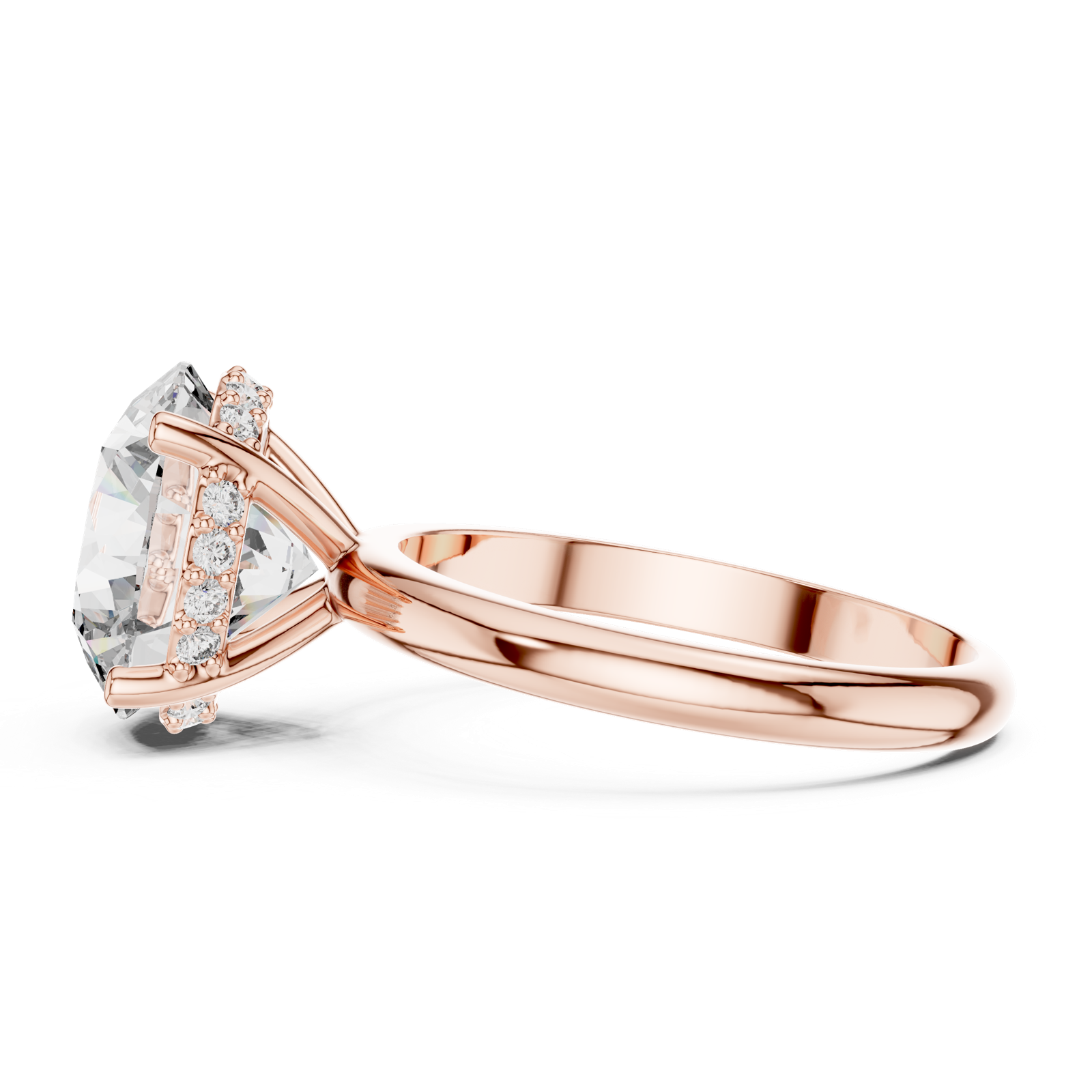 Gold Ring LR-0051, Rose Gold, view 3