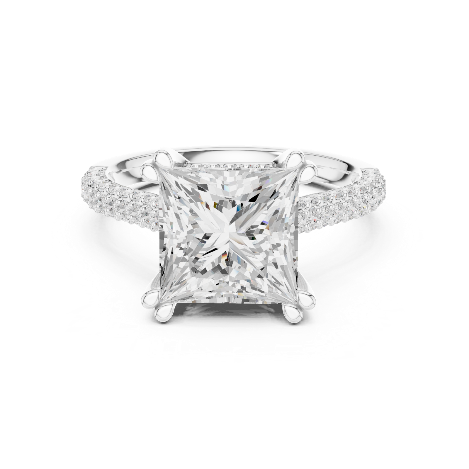 Gold Ring DDLR-958, White Gold