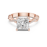 Gold Ring DDLR-883, Rose Gold, view 4