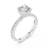 Gold Ring DDLR-873, White Gold, view 2