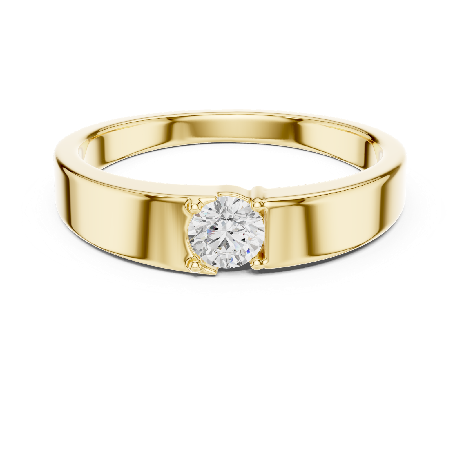 Gold Ring SBMR(38), Yellow Gold, view 4