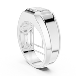 Gold Men's Ring GGR-0015, White Gold, view 1