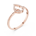 Gold Ring DDLR-469, Rose Gold, view 2