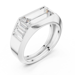 Gold Ring SBMR(37), White Gold, view 2