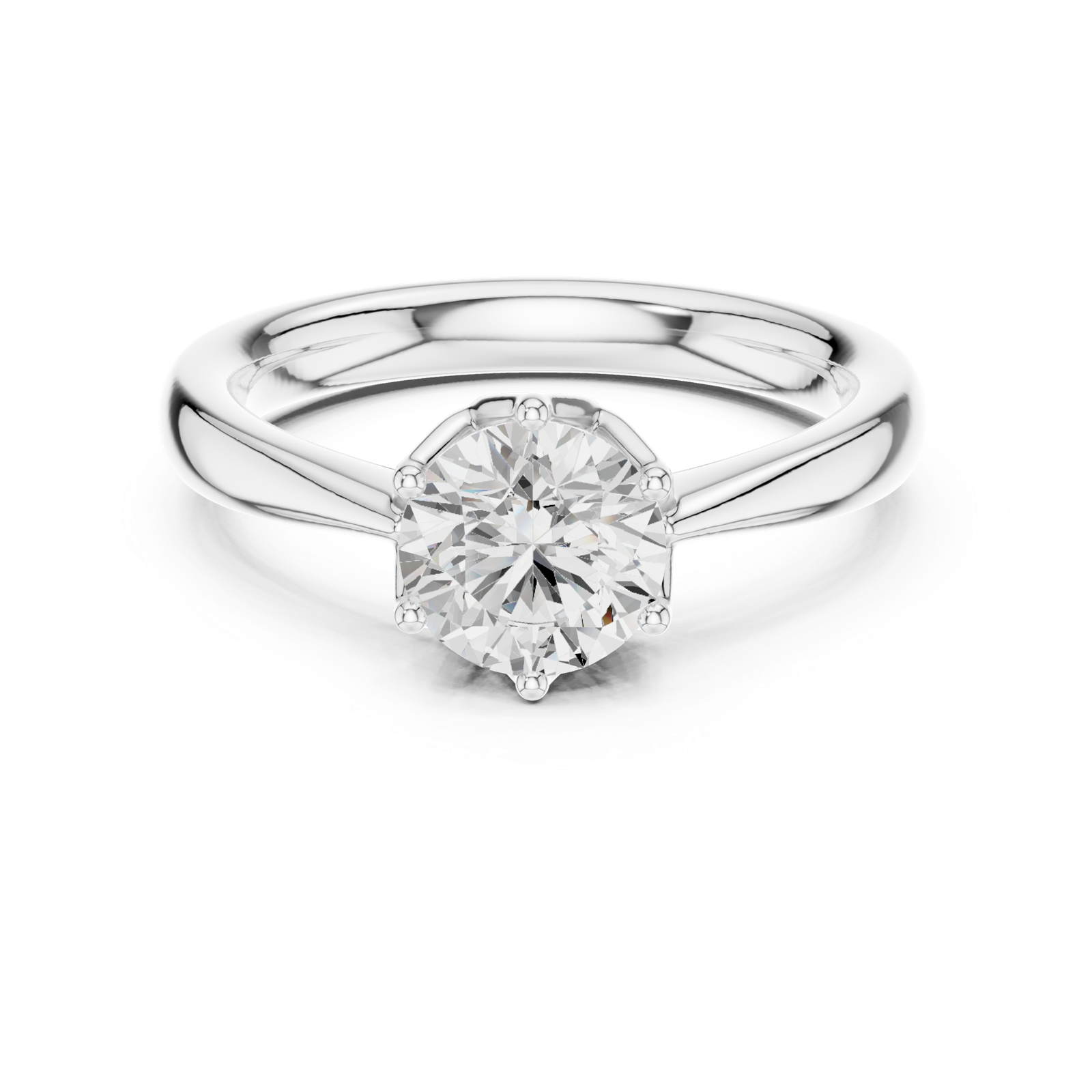 Gold Ring DDLR-561, White Gold, view 4