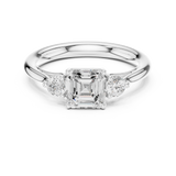 Gold Ring DDLR-724, White Gold, view 4