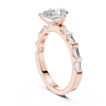 Gold Ring DDLR-1095, Rose Gold, view 1