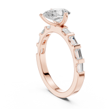 Gold Ring DDLR-1095, Rose Gold, view 1