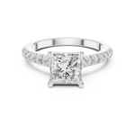Gold Ring DDLR-174, White Gold, view 4