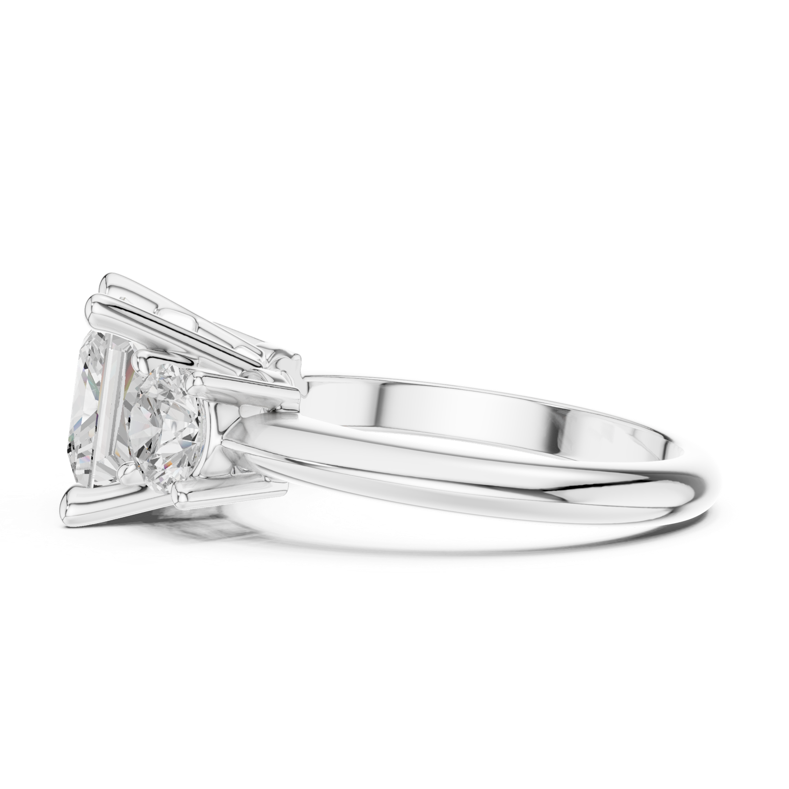 Gold Ring DDLR-904, White Gold, view 3