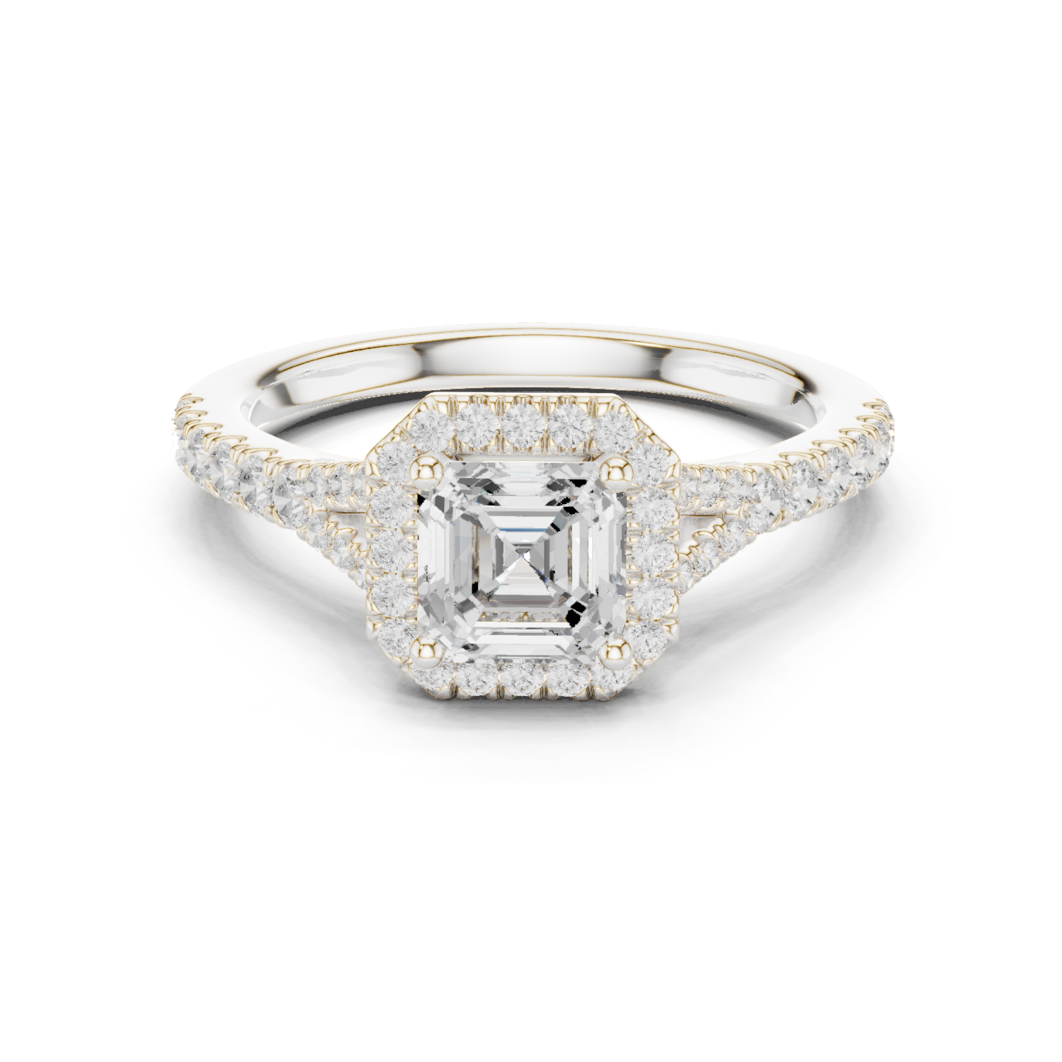 Gold Ring DDLR-908, White Gold