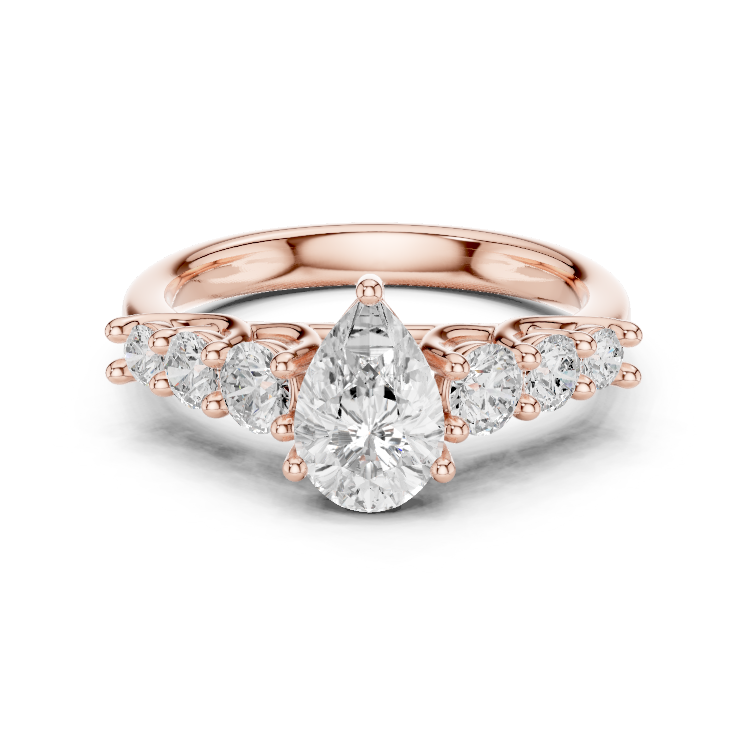 Gold Ring DDLR-705, Rose Gold