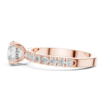 Gold Ring DDLR-1097, Rose Gold, view 3