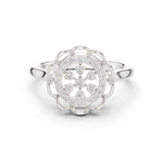 Gold Ring DDLR-786, White Gold