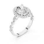 Gold Ring DDLR-340, White Gold, view 2
