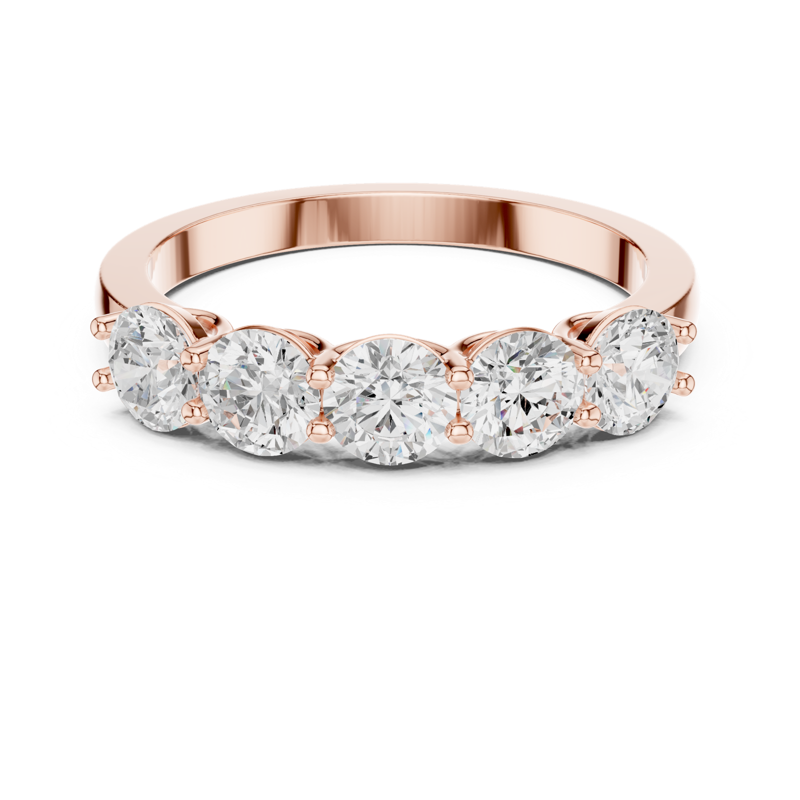 Gold Ring DDLR-1120, Rose Gold, view 4