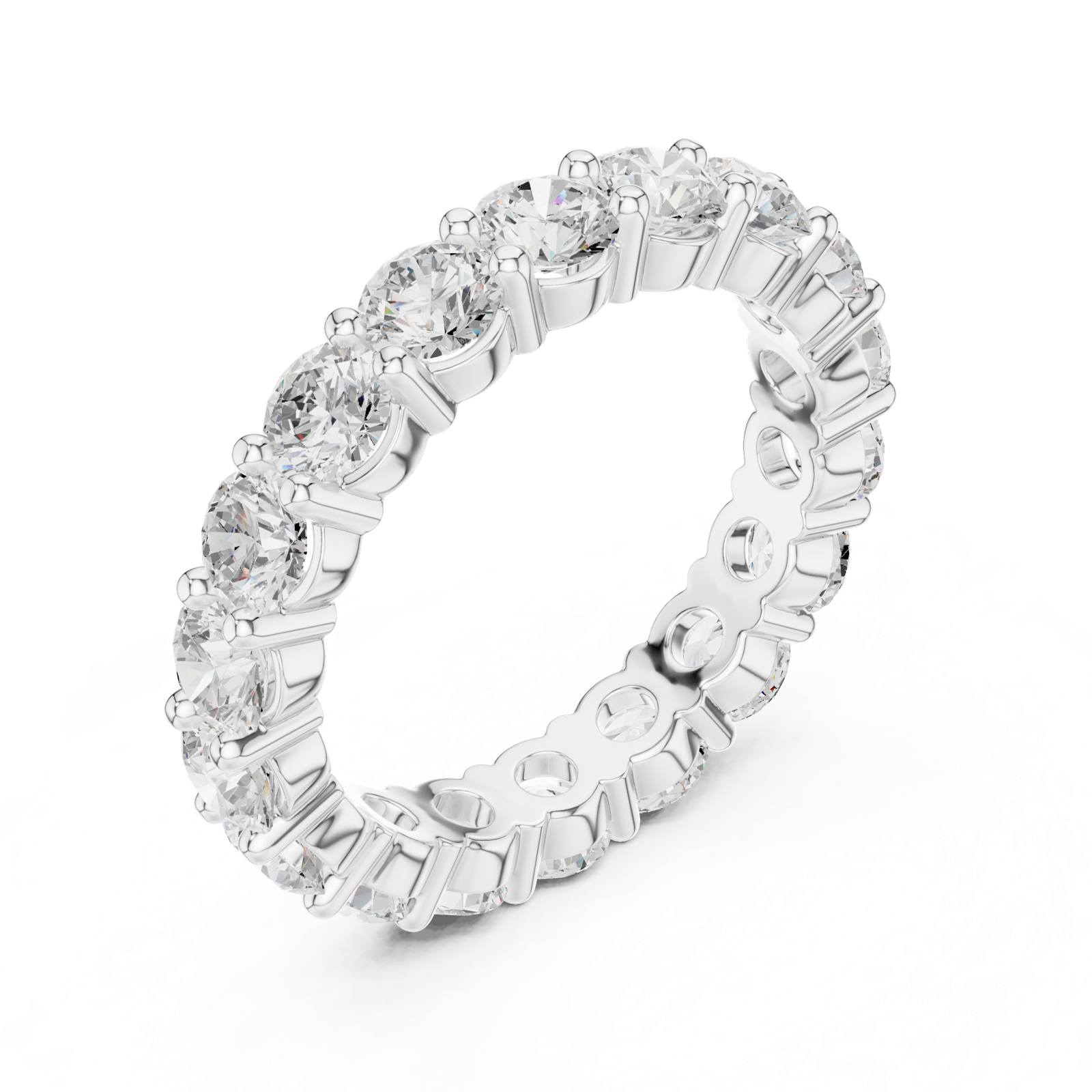 Gold Ring DDLR-691, White Gold, view 2