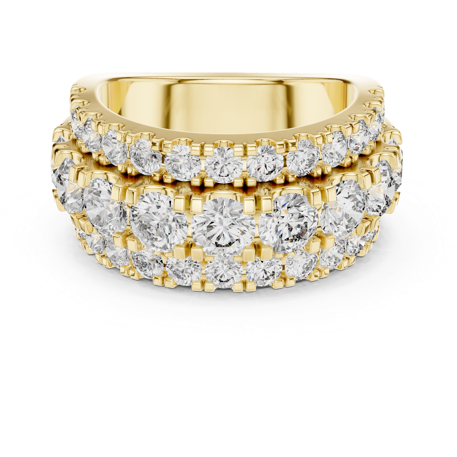 Gold Ring DDLR-047, Yellow Gold, view 4