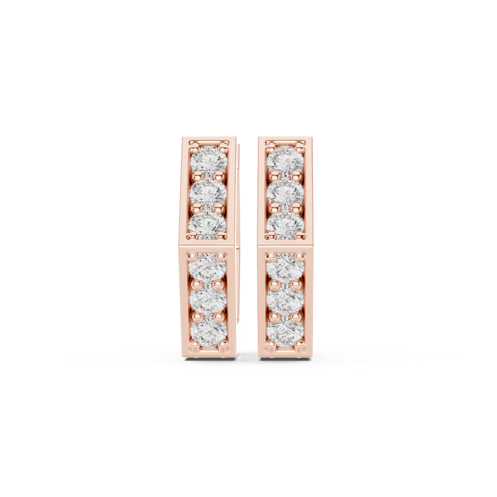 Gold Earrings 9-10118E, Rose Gold