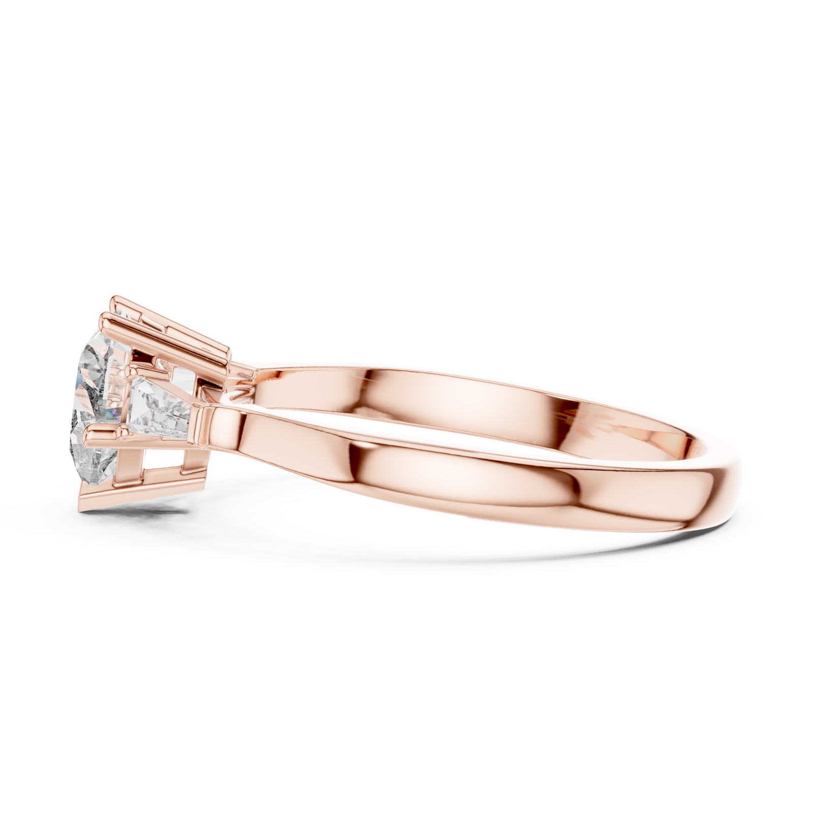 Gold Ring 00001L (34), Rose Gold, view 3