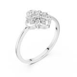Gold Ring DR-6280, White Gold, view 2