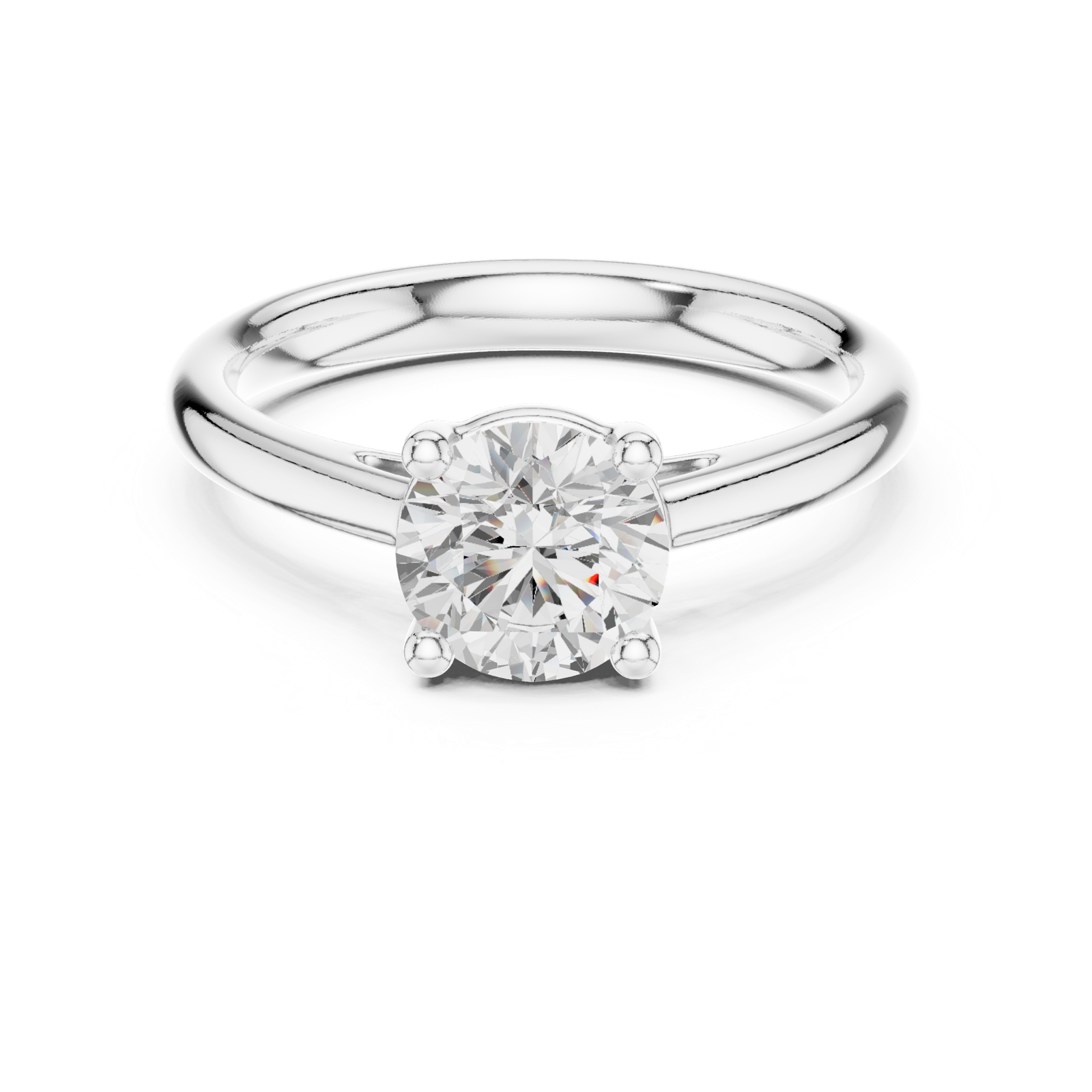 Gold Ring DDLR-630, White Gold, view 4