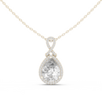 Gold Pendant GPD-0014, White Gold