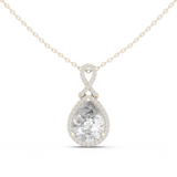 Gold Pendant GPD-0014, White Gold