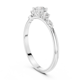 Gold Ring HLR-89, White Gold