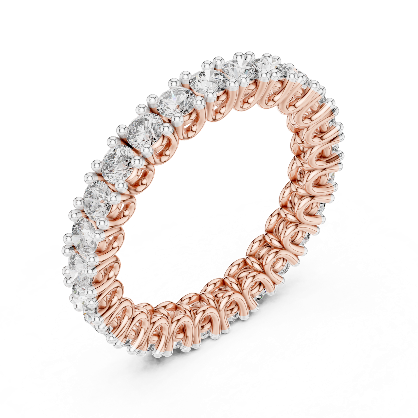 Gold Ring 12-10008@L, Rose Gold, view 2