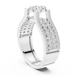 Gold Ring L03-1311, White Gold