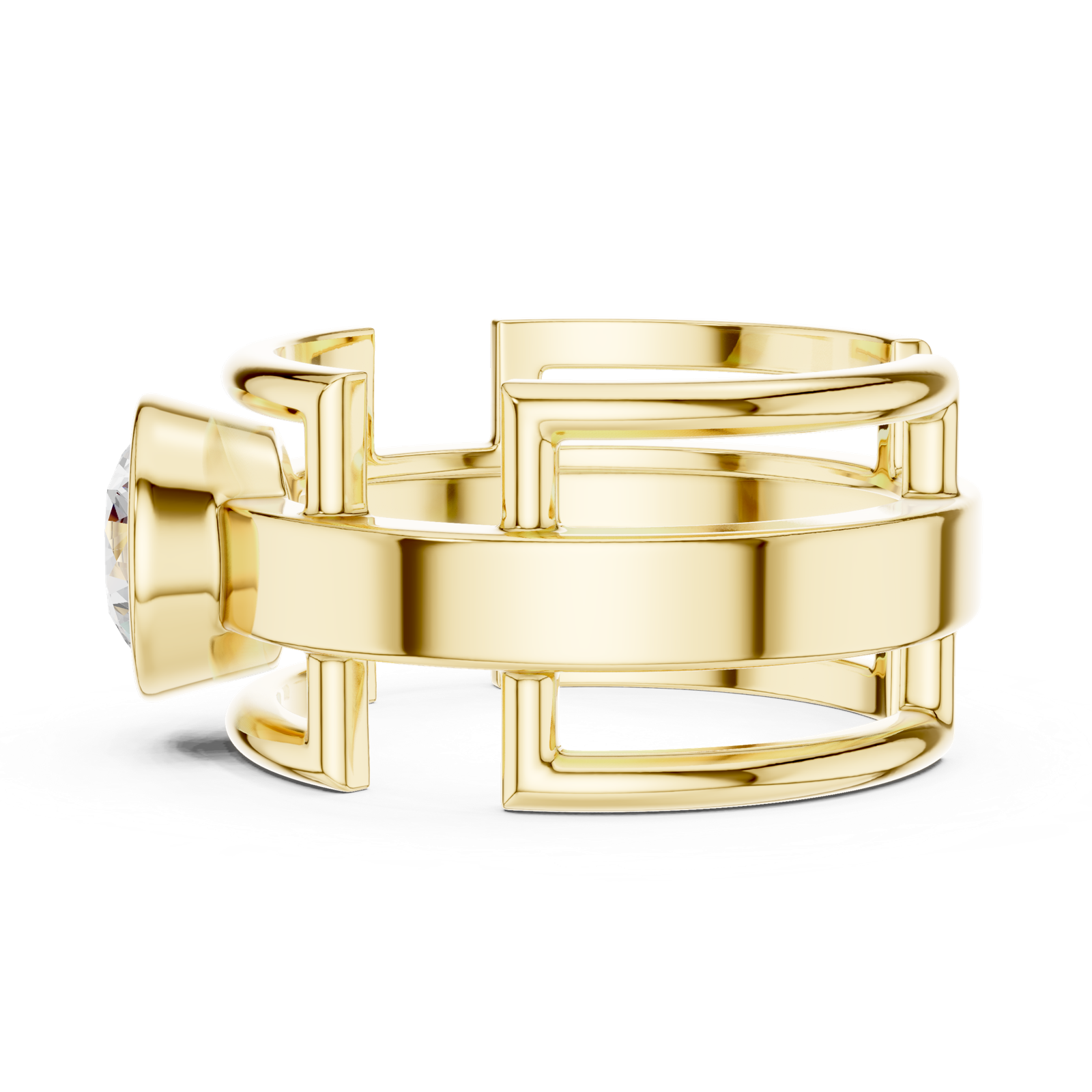 Gold Ring SBMR(6), Yellow Gold, view 3