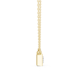 Gold Jewelry DDPS-001, Princess center stone, Yellow Gold, view 3