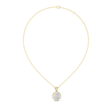 14K Solid Gold Lab Diamond Solitaire Pendant Necklace, Yellow Gold, view 1